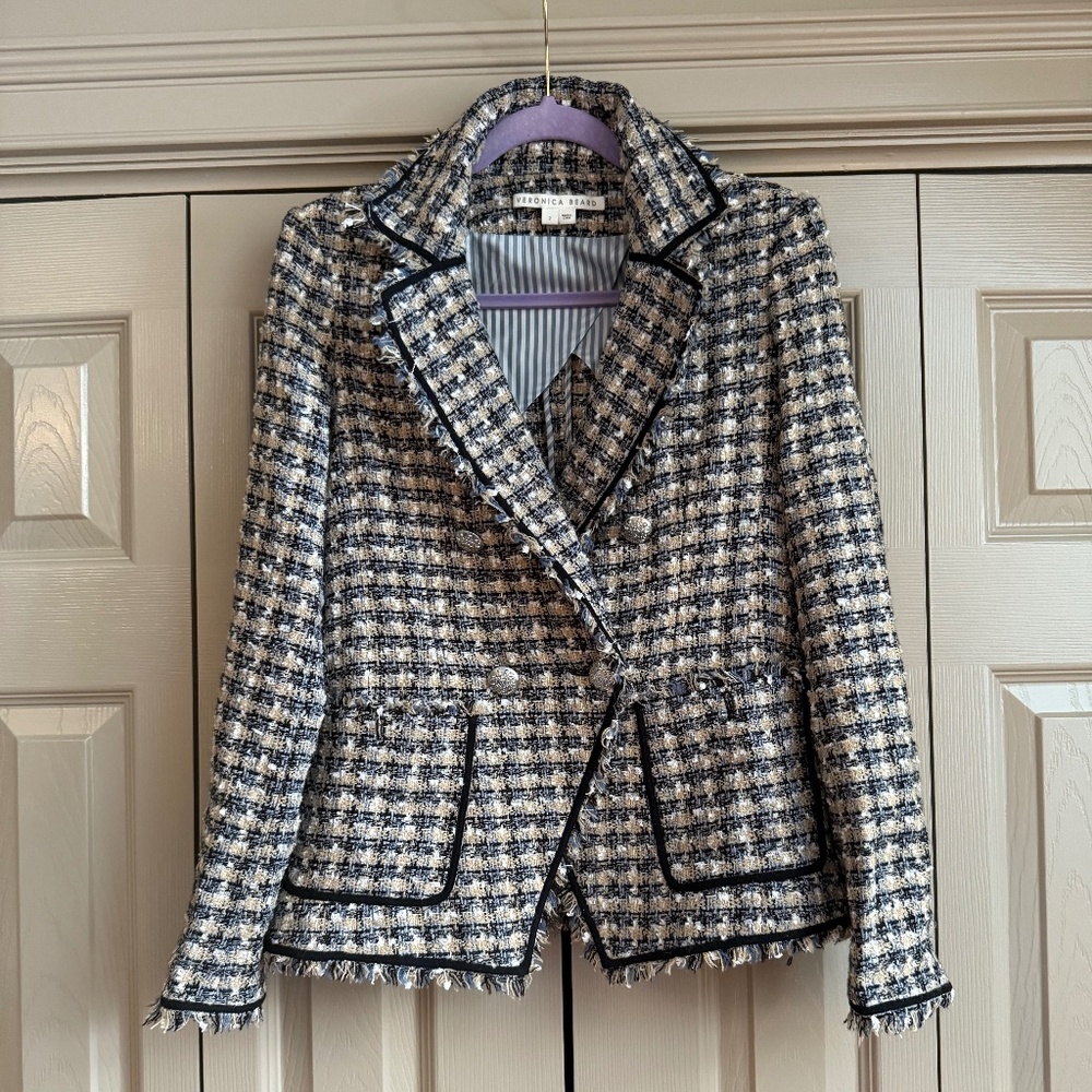 Veronica Beard Theron Houndstooth PERFECT SPRING Blazer <3